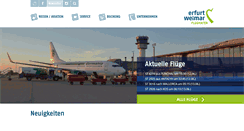 Desktop Screenshot of flughafen-erfurt-weimar.de